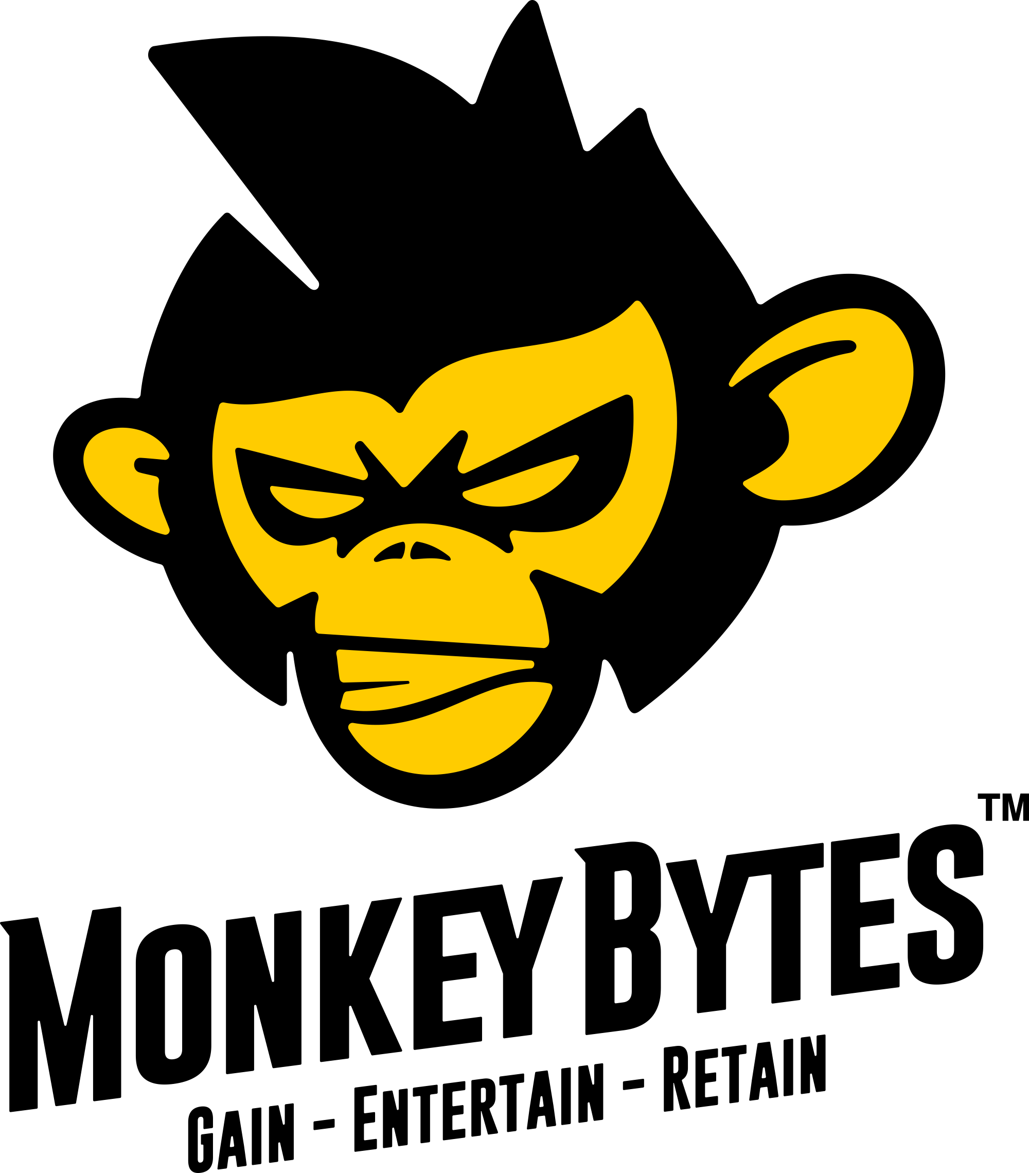 MONKEY BYTES AS logo